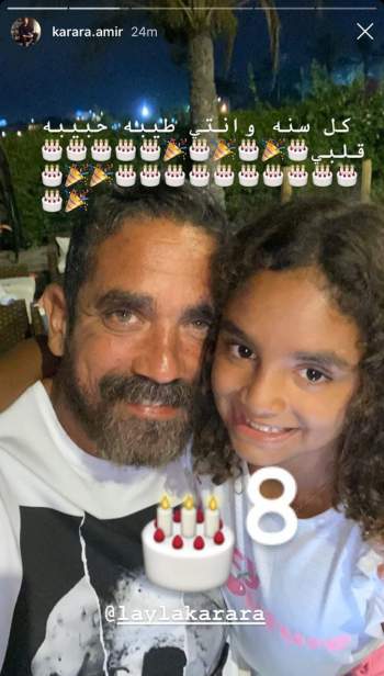 في عيد ميلاد إبنته أمير كرارة ينشر صورا مميزة تجمعهما
