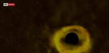 ثقب أسود يبتلع نجماً بحجم الشمس.. بالفيديو