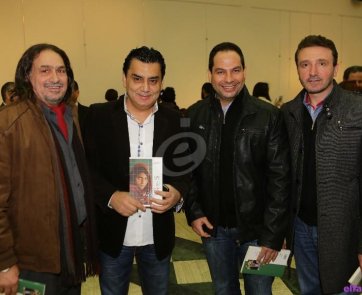 سعد حمدان , ميشال قزي,  الفنان غسان خليل و  فادي متري
