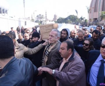 تشييع جنازة المنتج المصري محمد حسن رمزي