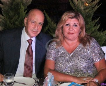 العميد غسان بركات و زوجته