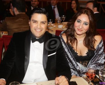 هشام الحاج و زوجته  مارلين 