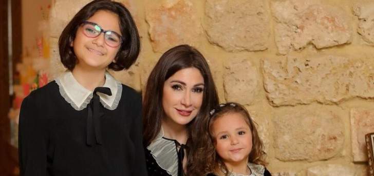 شاهد ديما صادق ورابعة الزيات مع بناتهما